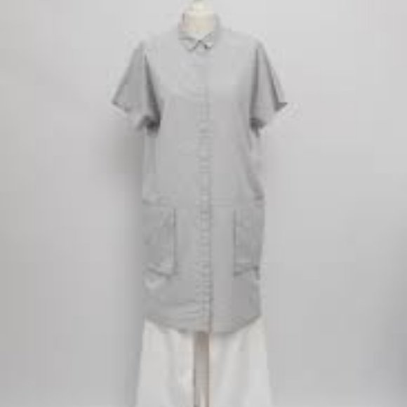 COS Dresses & Skirts - COS grey large pocket shirt dress